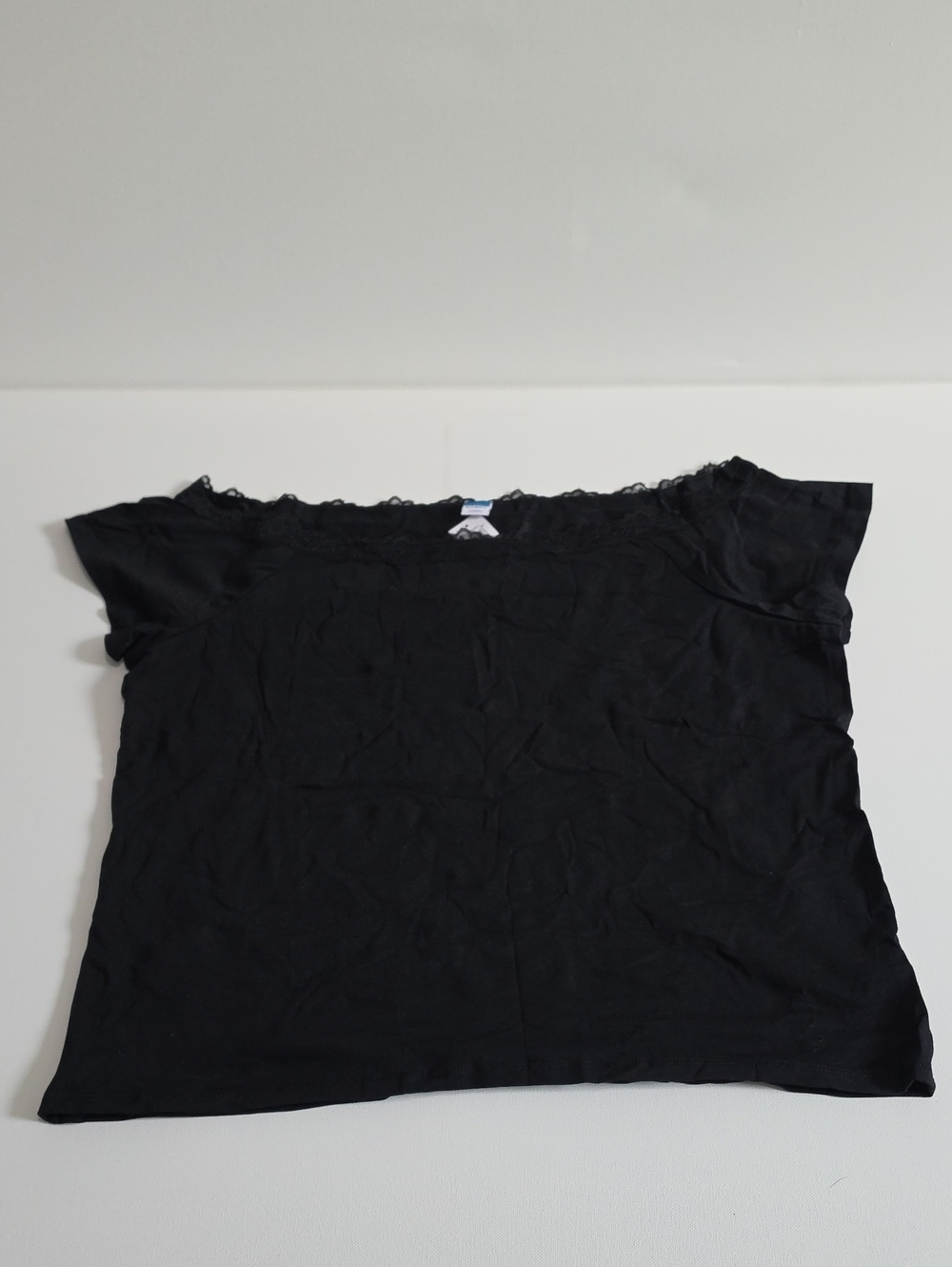 Old Navy Black Lace-Trim Off-Shoulder Top
